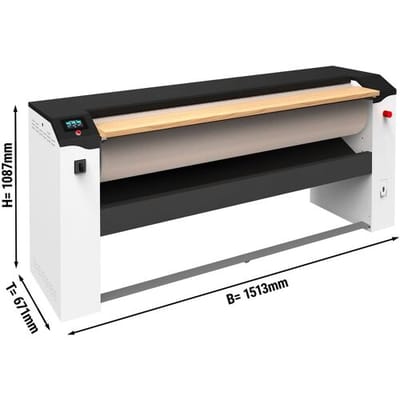 GGM Gastro Elektro Wäschemangel 1000 mm - 25 kg/h Zilver