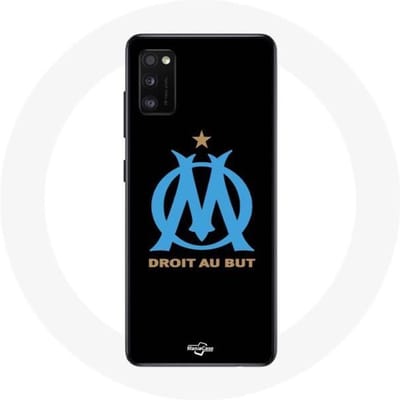 Coque - Olympique de Marseille - Galaxy A41 - Logo - Noir - Rigide