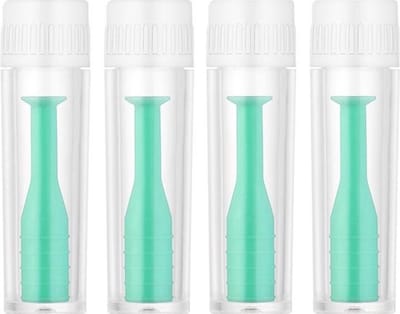 4 Stuks zuignapjes voor harde lenzen met doosjes | Lens Sucker | Contactlens zuignap - Lichtblauw