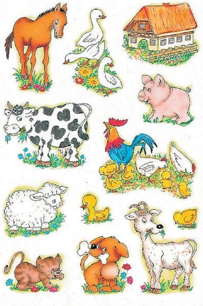 Etiket herma 5419 boerderijdieren | 10 stuks
