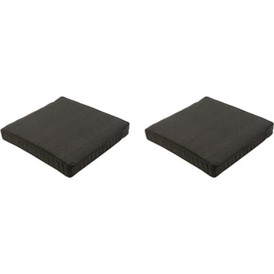 Madison - Lounge Profi-Line Zitkussen Dark grey canvas eco+ - Ca. 60x60 cm - Set van 2