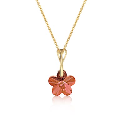 Montebello Ketting Beau BG93 - 925 Zilver Verguld - Swarovski - Ø12mm - 40cm