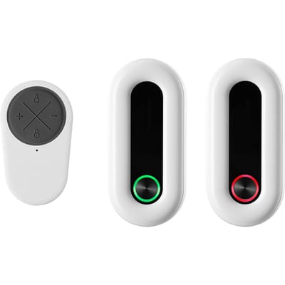 Pack de 2 Alarme de Porte Fenêtre Alarme d'Entrée Système d'Alerte Double Mode Alerte Intelligente de Batterie Faible Volume d'Alarme Réglable Une Touche black