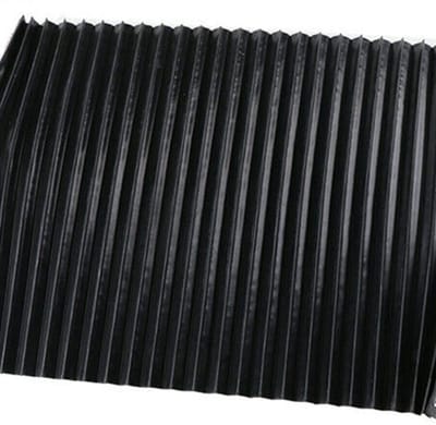 Dailygoods- CNC Machine Guard - Stofdoek - Flexibele Bescherming - Accordeon Balg - Vouwbreedte 15mm - Stretch Lengte 1,5 Meter - Hoogte 300mm - Stofkap