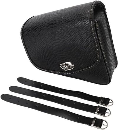OmGoods - Dailygoody - Pu lederen motorfiets zadeltas - hoge