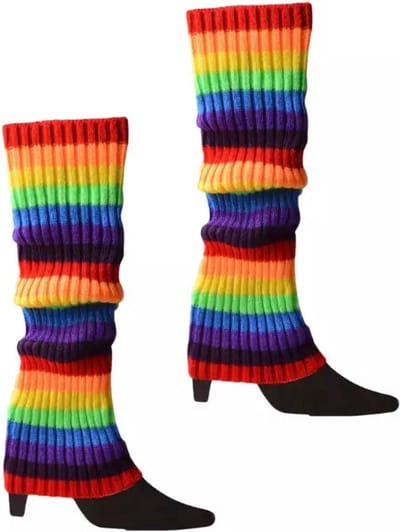 Scoby - Beenwarmers - 1 Paar - Perfect voor Carnaval Outfit - Festive Leg Warmers - Regenboog - LGBT - Pride Accessoire