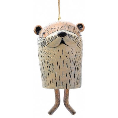 Hars Schattig Huisdier Windgong Ambachten Buiten Hanger Cadeaus Landelijke Tuin Hars Dier Windgong Handgemaakt Landelijke Binnenplaats Decoratie beige