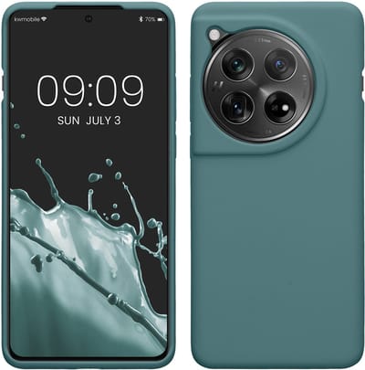 kwmobile telefoonhoesje geschikt voor OnePlus 12 - Hoesje met siliconen coating - Smartphone case in Arctische nacht