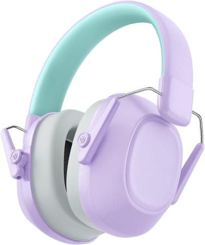 QIN® Gehoorbescherming Kinderen - Gehoorbescherming - Paars - ‎13cm x 12cm x 11cm