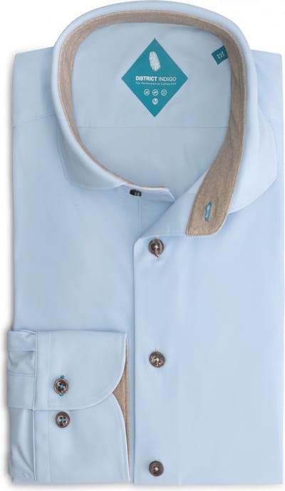District Indigo Performance Overhemd Lightblue (7.32.025.739 - 017)
