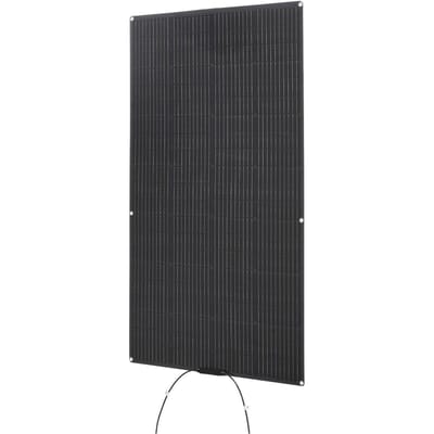 Panneau Solaire Flexible, Panneau Solaire Monocristallin Semi-Flexible Pliable 200W, Efficacité 21,9% Chargeur Mono Hors Réseau avec Sortie MC4, Étanche IP67