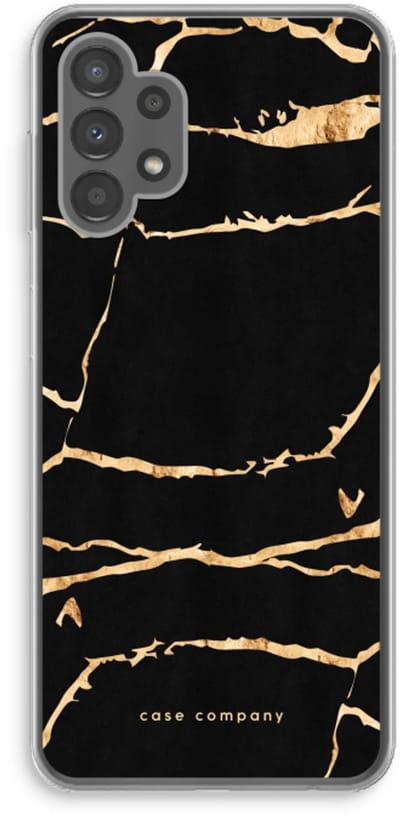 Case Company® - Hoesje geschikt voor Samsung Galaxy A13 4G hoesje - Gouden marmer - Soft Cover Telefoonhoesje - Bescherming aan alle Kanten en Schermrand