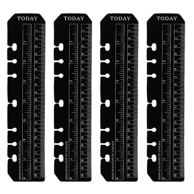 Dailygoods - Set van 4 A5 Bladwijzer Linialen voor Notitieboeken