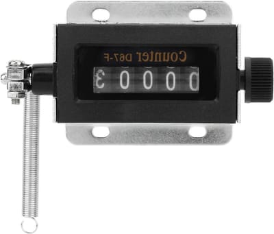 Mechanische Teller - Trek Tipe Teller - Industriële Tellingen - 5 Cijferig Display - 90x50x40 mm - Zwart