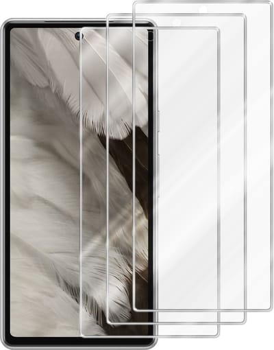 Cadorabo 3x Screenprotector geschikt voor Google Pixel 7A - Beschermende Pantser Film in KRISTALHELDER - Getemperd (Tempered) Display beschermend glas in 9H hardheid met 3D Touch