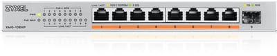 Zyxel - 2.5G Unmanaged Netwerkswitch - PoE 100W - 8 RJ-45 Poorten - 1 SFP Slot