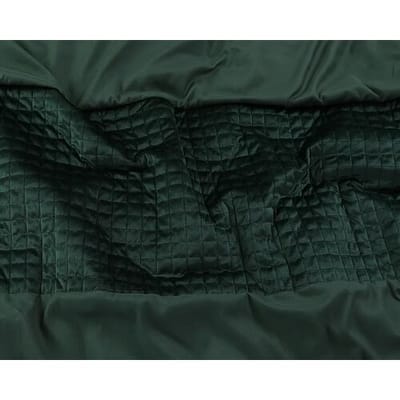 Sleeptime Dekbedovertrek Velvet Band Groen - Tweepersoons 200 x 200/220 cm + 2 kussenslopen