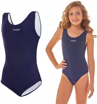 ZAGANO - Badpak Meisjes - Maat 116 - Sneldrogende - Sport Badpak - Strandshort Meisjes