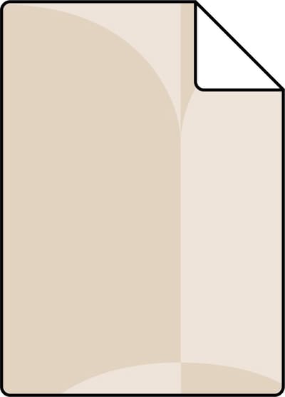 Proefstaal ESTAhome behang art deco bogen beige en zandkleurig - 26.5 x 21 cm - 139991-S