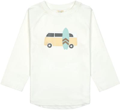 Lässig Splash & Fun Rashguard Zwemshirt met lange mouw met UV-bescherming - Camper sea salt, 4 jaar, maat 104
