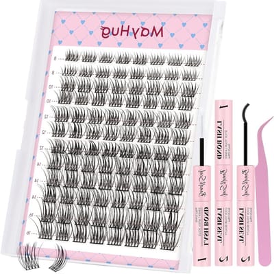 Natuurlijke Wimperextensions Set - Doe-het-zelf Wimpers - Mooier Lijken - Zacht Kunstmatige Vezel - 8-16 mm - Niet Van Toepassing