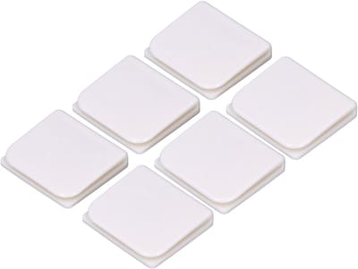 Dailygoods- Douchegordijn Clips Zelfklevend - 6 Stuks - Douchespatklemmen - ABS - Wit - 4,5x5 cm - Badkamer Bescherming