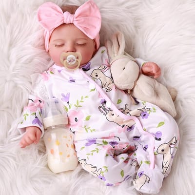 Reborn Baby Pop - Silicone met Haar - Levensechte Babypoppen - Cadeau
