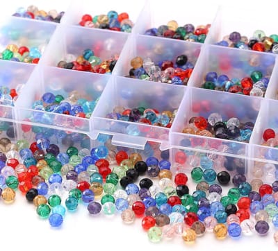 Allecta - Glazen kralen 6 mm diameter kristalglas voor sieraden, armbandjes, kettingen