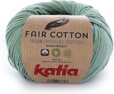 Katia Fair Cotton - 17 mintgroen - Biologisch Katoengaren