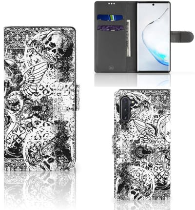 Telefoonhoesje met Naam Samsung Galaxy Note 10 Skulls Angel