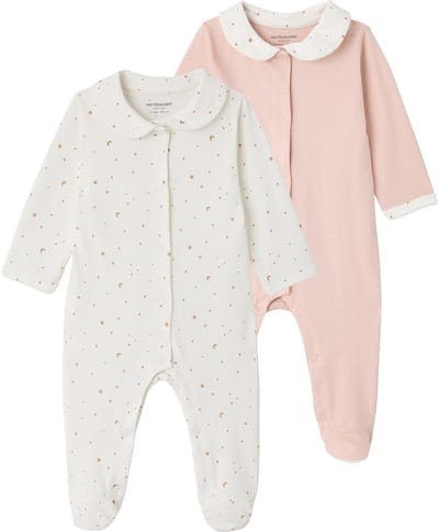 Vertbaudet Set van 2 pyjama's baby biologisch katoen