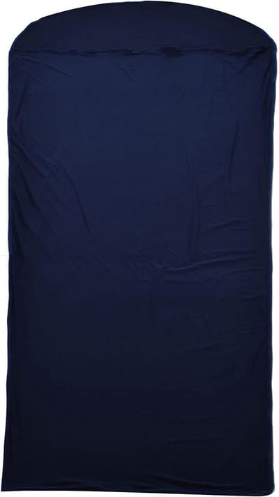 Slaapzak Liner - Reislaken Kamperen - Kamperen Buiten - Met Rits Ventilatie - 200x80cm - Donkerblauw