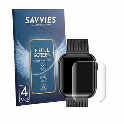 Savvies - Screenprotector voor Siltcon Serea 1.32" - Folie Beschermfolie transparant volledig dekking 4 Stuks