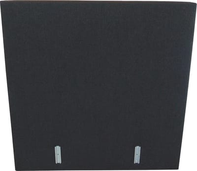 Slaaploods.nl Hoofdbord / Bedhoofdeind Vlak - 140x110x10 cm - Stof Zwart