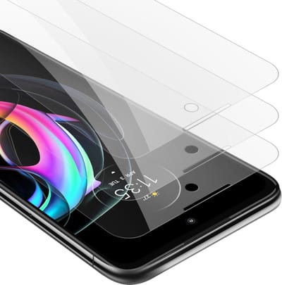 Cadorabo 3x Screenprotector geschikt voor Motorola EDGE 20 PRO / EDGE S PRO - Beschermende Pantser Film in KRISTALHELDER - Getemperd (Tempered) Display beschermend glas in 9H hardheid met 3D Touch