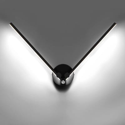 Moderne LED Wandlamp 12W Zwart Draaibaar voor Woonkamer en Slaapkamer