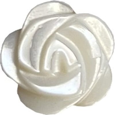 Fako Bijoux® - Magneet Broche Mini - Magneetbroche - Roos - Magnetische Broche - Hoofddoek Magneet - Sjaal - Hijab - Abaya - 14x14mm - Ivoor