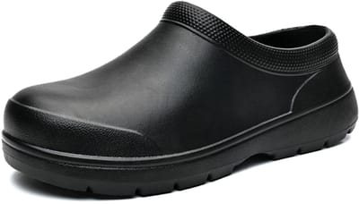 Lichte EVA-tuinschoenen voor dames en heren, robuuste, duurzame schoenen voor dagelijks gebruik, maten 36-46, zwart, 46 EU