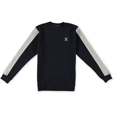 Aspact Iconic Crewneck 2.0 Blue Maat: XS | Sweaters Outlet | Unisex | Zwart