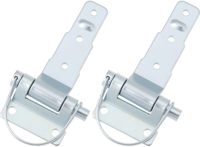 Dailygoods- Zijpaneel Scharnieren - Duurzaam Gegalvaniseerd Staal - 2 Stuks - Geschikt voor Aanhangwagens - Vervangt ZW-03.106 - Afmetingen 145x62 mm - Scharnier