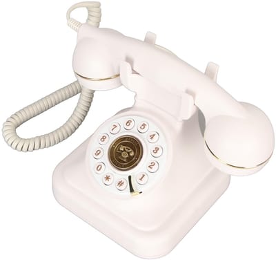 Dailygoods- Vaste Telefoon Duurzaam - Retro Telefoon - Vintage Telefoon - Grote Knop - Eenvoudig te Gebruiken - Antieke Decoratie