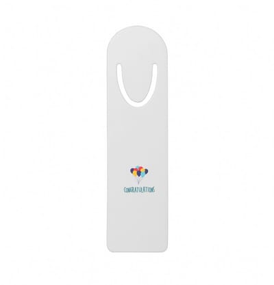 Hacebo® - congratulations metalen boekenlegger - Felicitatie - iemand die iets heeft behaald of jarig is - verjaardagscadeau - cadeau - kado - geschenk - verjaardag - gefeliciteerd Bladwijzer boekenleggers - 12.7 cm x 3.2cm