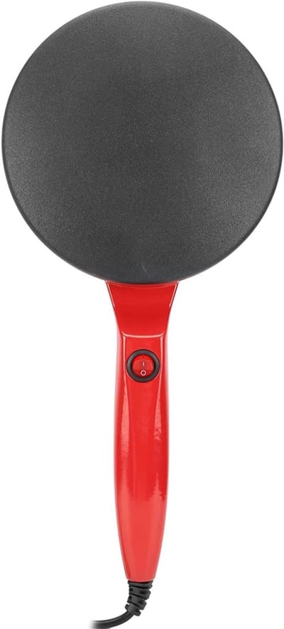 Elektrische Crêpe Maker - Pannenkoek Pan - Lekker Ontbijten - Antiaanbaklaag - 600 Watt - Zwart