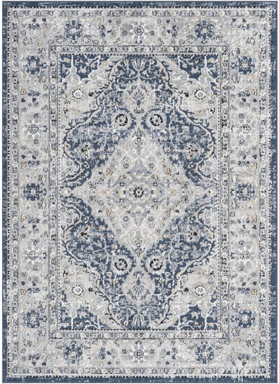 SURYA - PETRA Vintage Oosters Blauw Tapijt