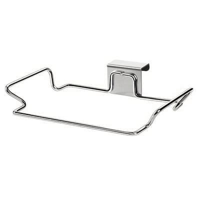 Vuilniszakhouder - afvalzakhouder - 1 stuk - opbergrek keuken - Opbergrek - opbergrekken - vuilniszak houder - vuilniszak houder - Vuilniszak houder - zilver
