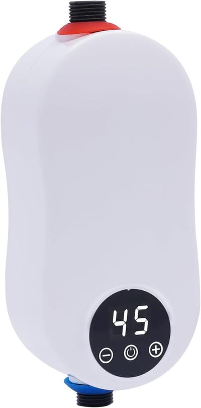 Kleine Elektrische Doorstroomboiler met Led Temperatuurweergave - 5500 W, 220 V, Energieklasse A voor Keuken en Badkamer