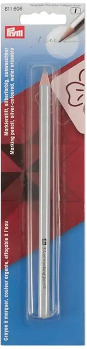Prym markeerstift uitwasbaar zilverkleurig