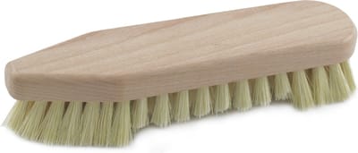 Schrobborstel hout met baard en spitse neus - Schoonmaakartikelen/schoonmaakborstels - 22 x 6 cm