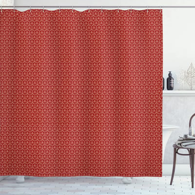 ABAKUHAUS douchegordijn geometrisch – hexagon raster – 175x180 cm