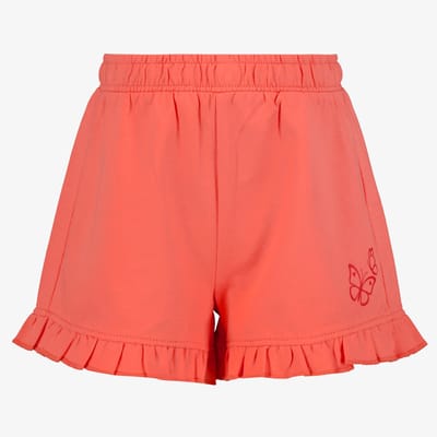 TwoDay meisjes short met ruffles koraalroze - Maat 92